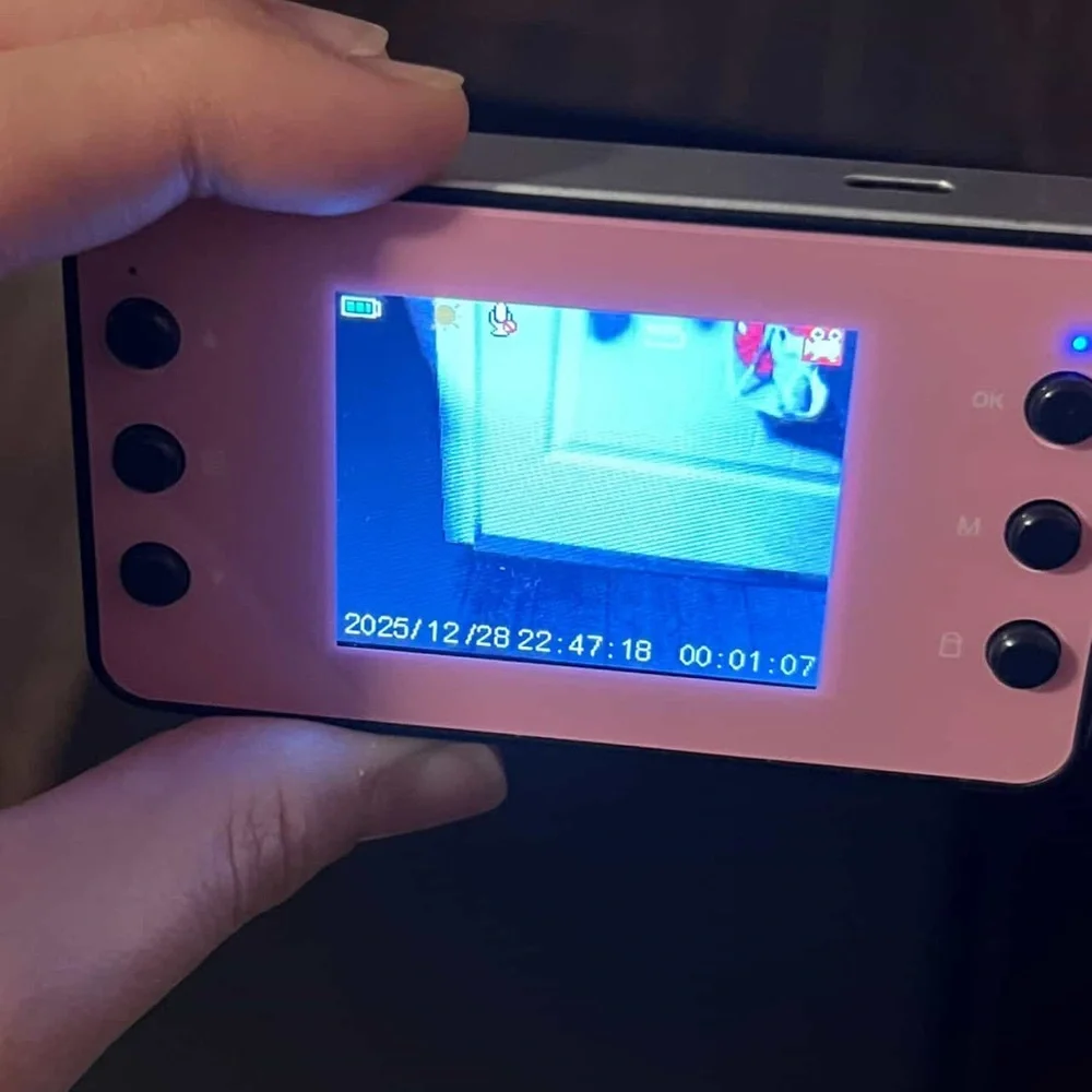 Pink Digital Camera with Instructions
